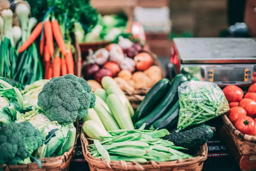 vegetables and fruits